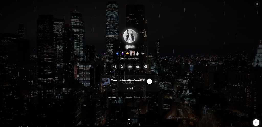 nocta.lol profile with city background